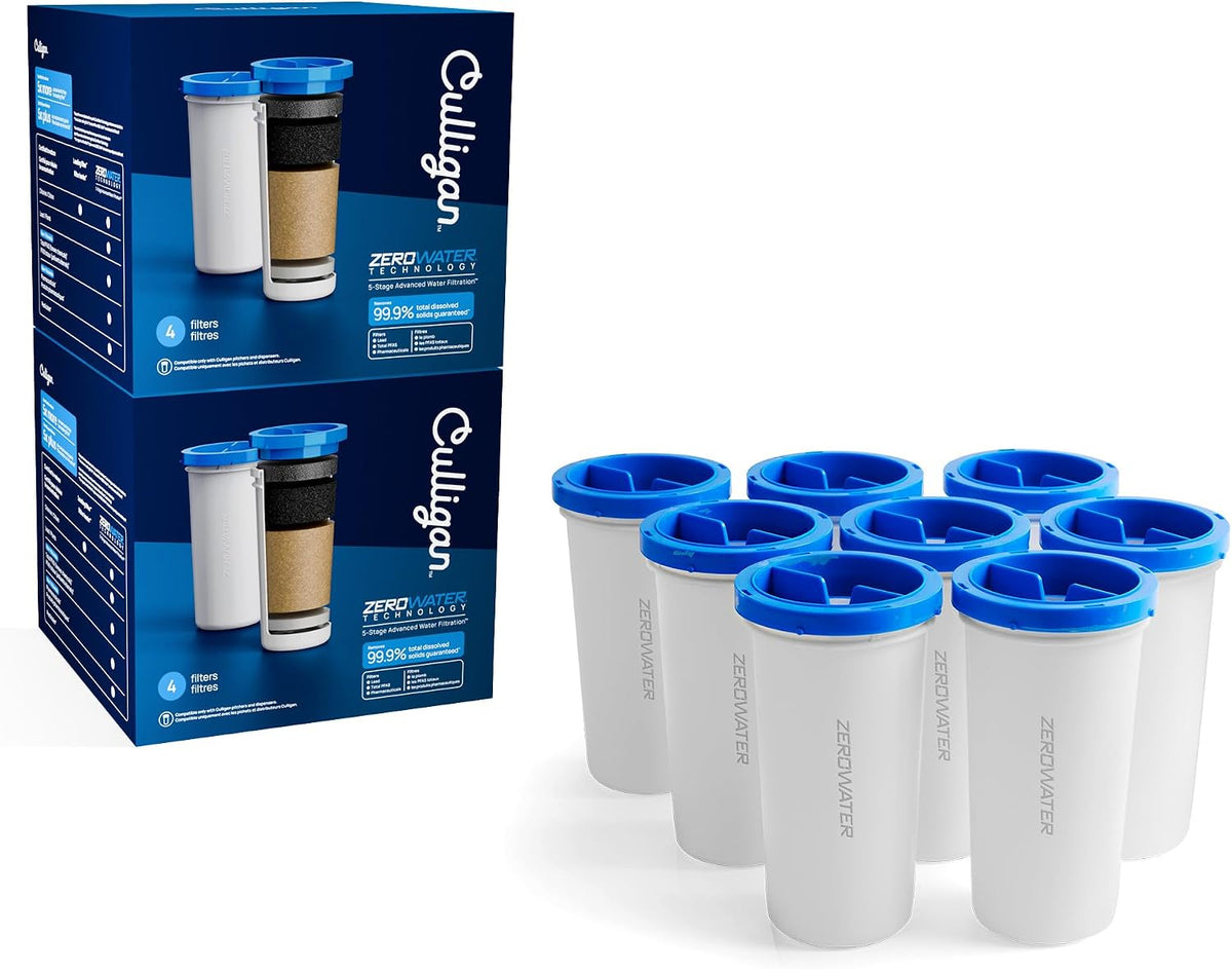 Culligan ZeroWater Replacement Water Filter Removes PFAS 6-Pack
