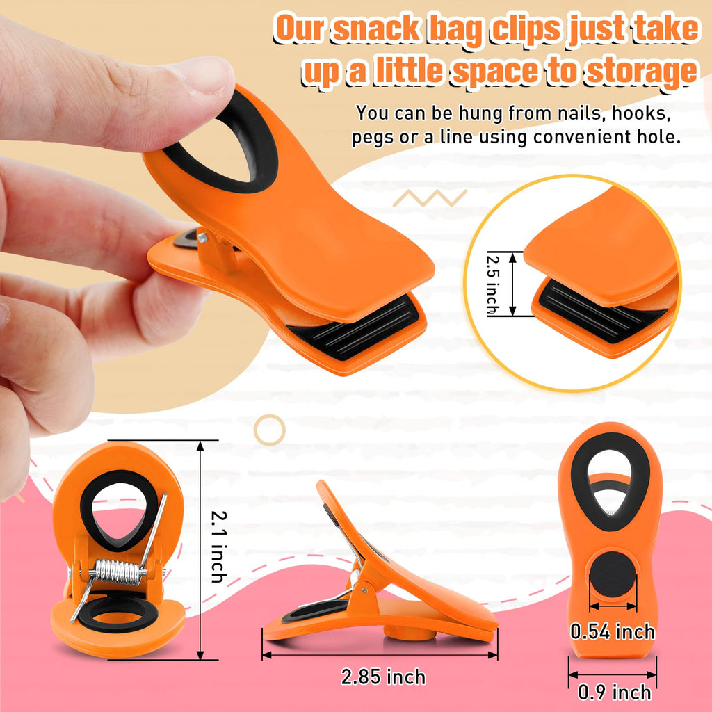 Chip Clips, Bag Clips for Food Storage, 12 Pack Multicolor