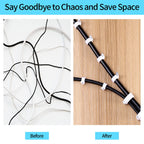 Abnii Cable Clips, 7 mm 100 Pcs Nail Clips, White