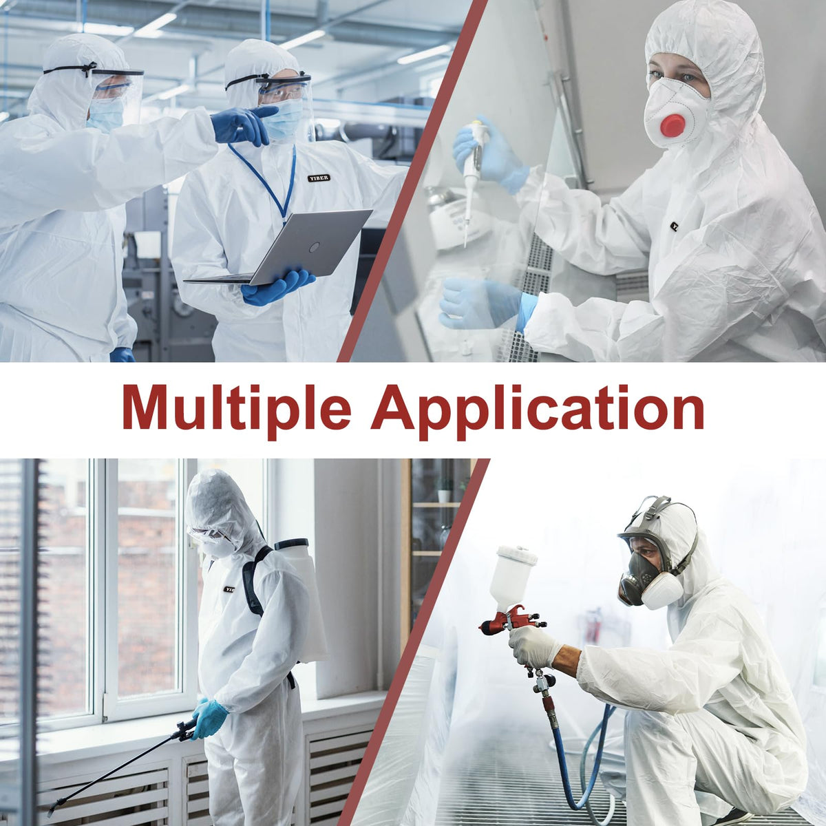 Hazmat Suits & Disposable overalls| Multiple Specifications Options & Full Body Protective | Suit for painting & Cleaning
