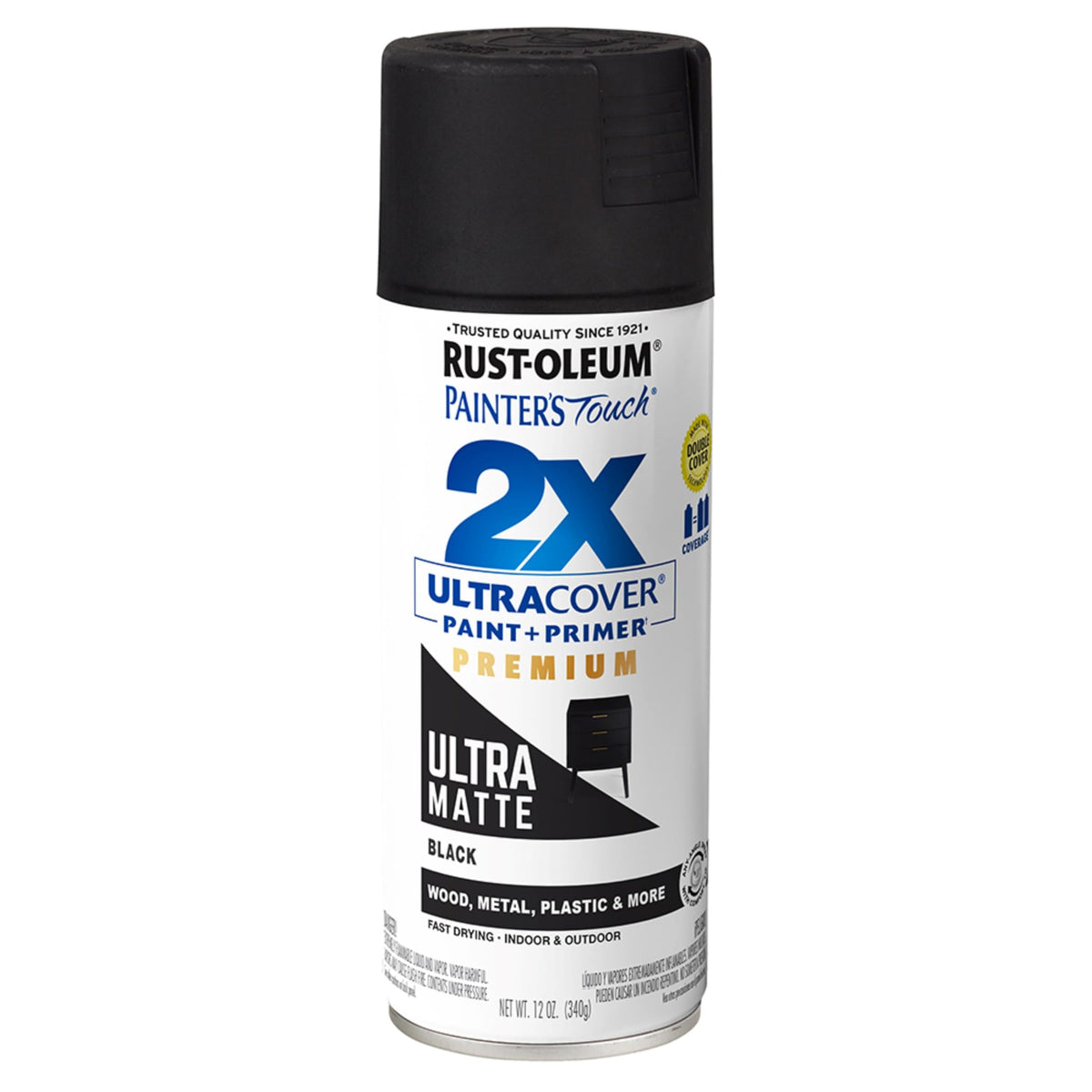 Rust-Oleum 334023-6PK Painter's Touch 2X Ultra Cover Spray Paint, 12 oz, Gloss Almond, 6 Pack