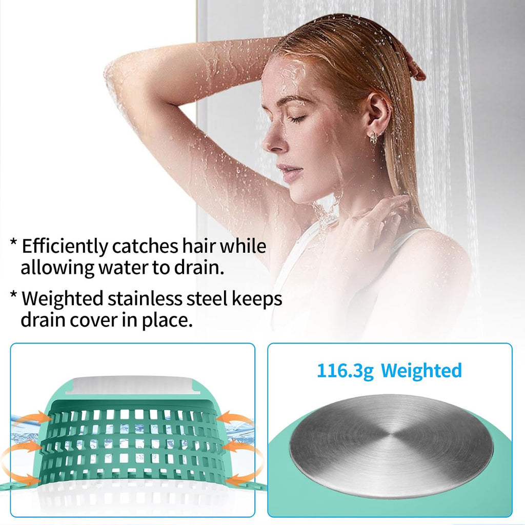 Aluvor Shower Drain Hair Catcher Bathtub Drain Cover Sink Drain Protector