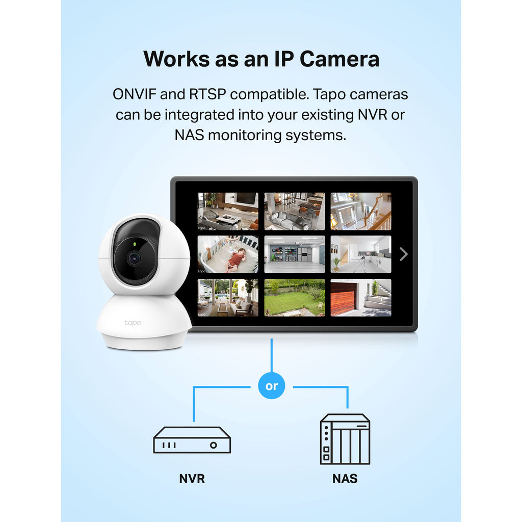 Tapo TC70 Full HD Pan/Tilt Indoor Security Camera Pet Camera House Security
