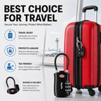 Diyife TSA Approved Luggage Locks with Flexible Steel Cable, Easy to Set up