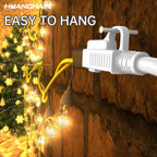 HUANCHAIN Indoor Black Extension Cord 3 FT Waterproof 16/3 Gauge