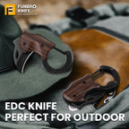 FUNBRO Small Pocket Knife, Cool Box Cutter with 1.34 Inch Sharp Blade