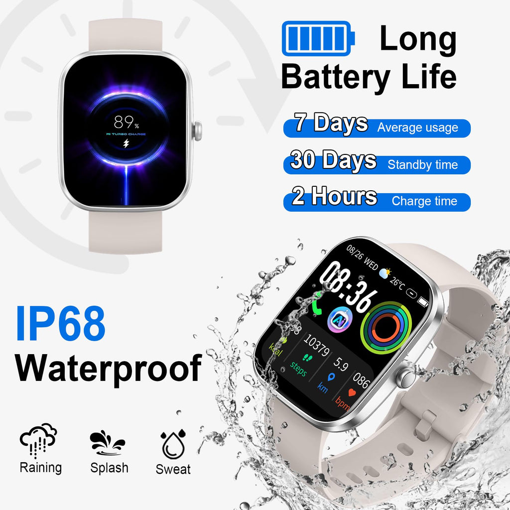 Motast Smart Watch, Fitness Tracker 1.69'' HD for Men Women