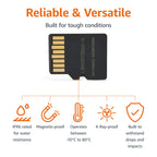 Amazon Basics microSDXC Memory Card, 64GB, A2, U3, 100MB/s Read Speed, Black, 2-Pack