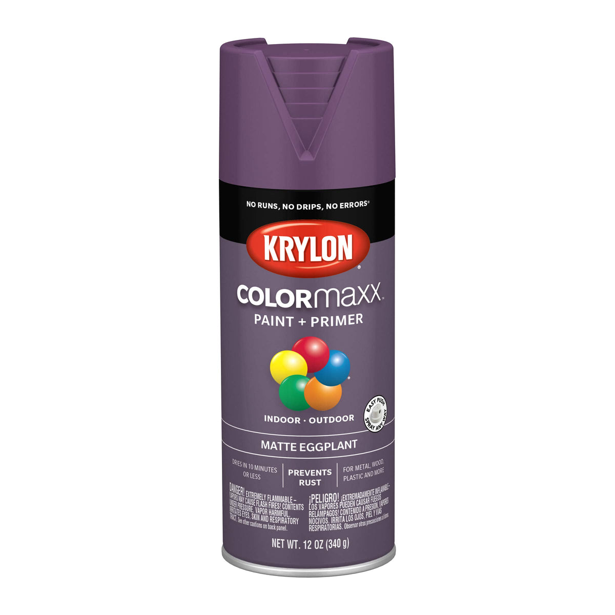 Krylon ColorMaxx 12 Oz. Gloss Spray Paint, Pumpkin Orange - 1 Each