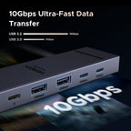 UGREEN USB C Hub, 9 in 1 Ethernet Adapter 4K@60Hz HDMI Docking Station