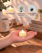 Amagic 24Pack Purple Flameless LED Tea Lights Candles Battery Operated