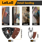 LEILUO 32Pcs Oscillating Tool Blades Wood Metal Multitool Blades Set