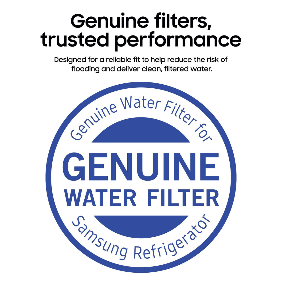 SAMSUNG Genuine Filter for Refrigerator Water and Ice, Carbon Block Filtration for Clean, Clear Drinking Water, 6-Month Life, HAF-CIN/EXP, 1 Pack