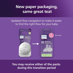 Philips Avent Natural Response Bottle Teat - 2 x Baby Bottle Flow 4 Teats for Babies Aged 3+ Months, BPA Free (Model SCY964/02)