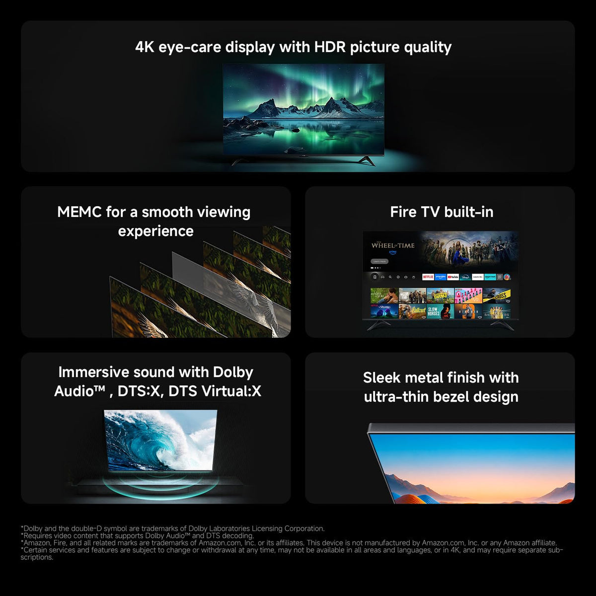 XIAOMI TV F 43 2026, 43 Inch (109 cm), 4K UHD, Smart TV, Fire TV, HDR10