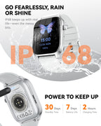 Smart Watch for Men Women- Answer/Make Call, 2026 IP68 Waterproof Fitness Tracker Watch with Sleep Step Counter Activity Smartwatch for Samsung Android iPhone iOS (Deep Burgundy, 1.83)