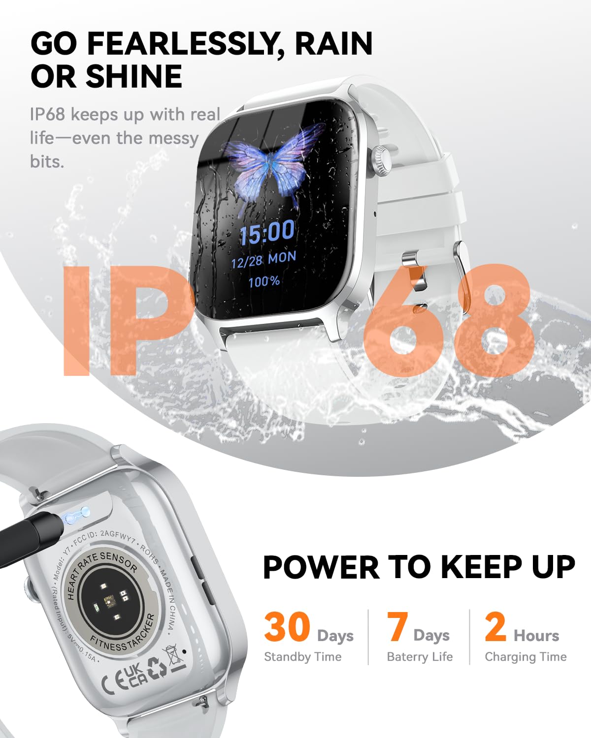 Smart Watch for Men Women- Answer/Make Call, 2026 IP68 Waterproof Fitness Tracker Watch with Sleep Step Counter Activity Smartwatch for Samsung Android iPhone iOS (Deep Burgundy, 1.83)