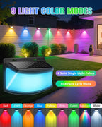 Aootek Solar Motion Sensor Lights Outdoor 120 LEDs, Black, 6 Pack