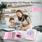CD Player Portable: Kegaudio CD Players for Home with Speakers Bluetooth