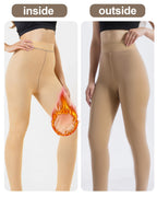 HOWIN Fleece Lined Tights Winter Thermal Tights for Women Fake Translucent