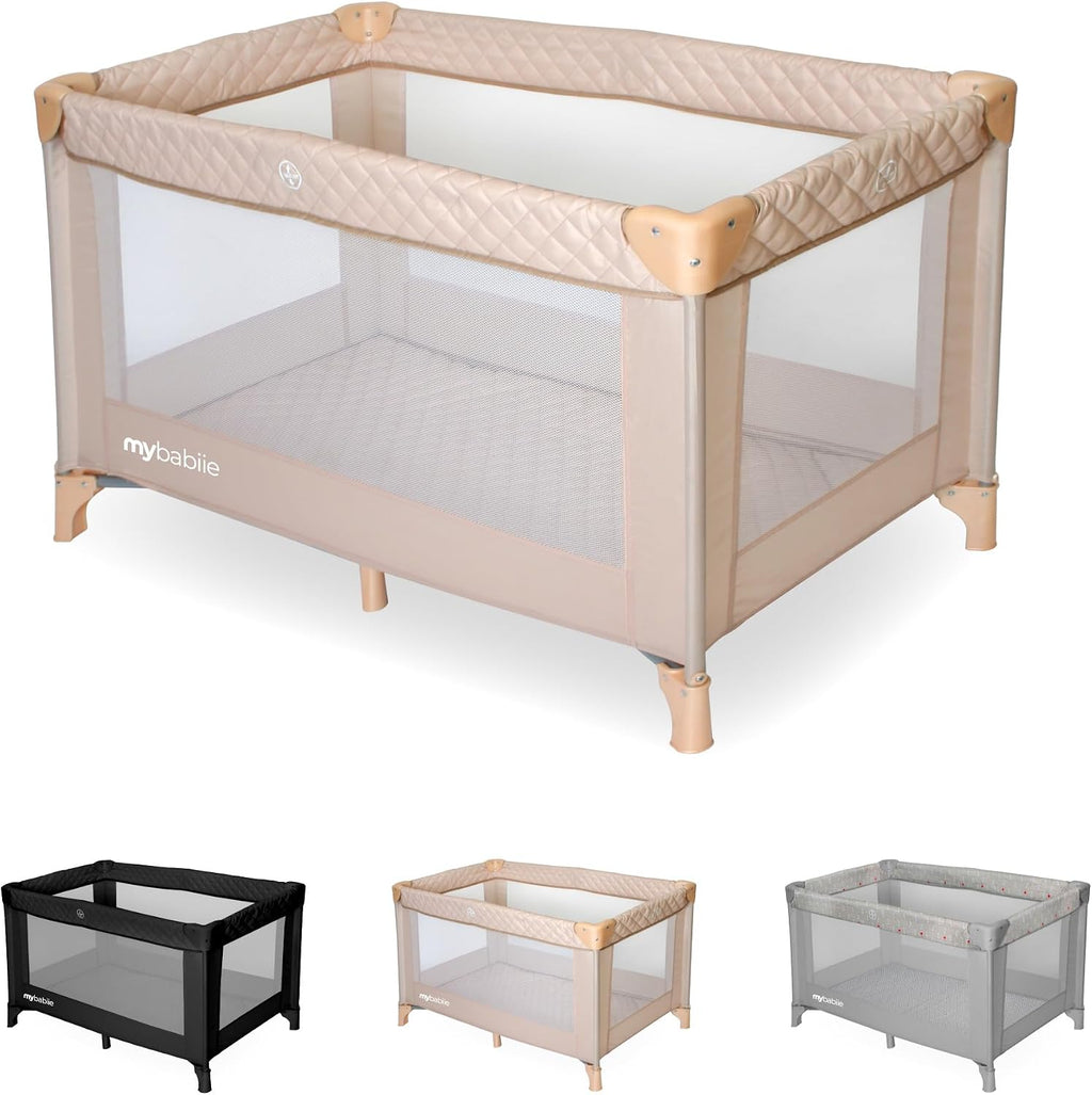 My Babiie MBTC1 Travel Cot from Birth to 15kg - Blush Pink