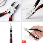 BOENFU Wire Cutters Heavy Duty Snips Flush Cut Side Cutters Pliers