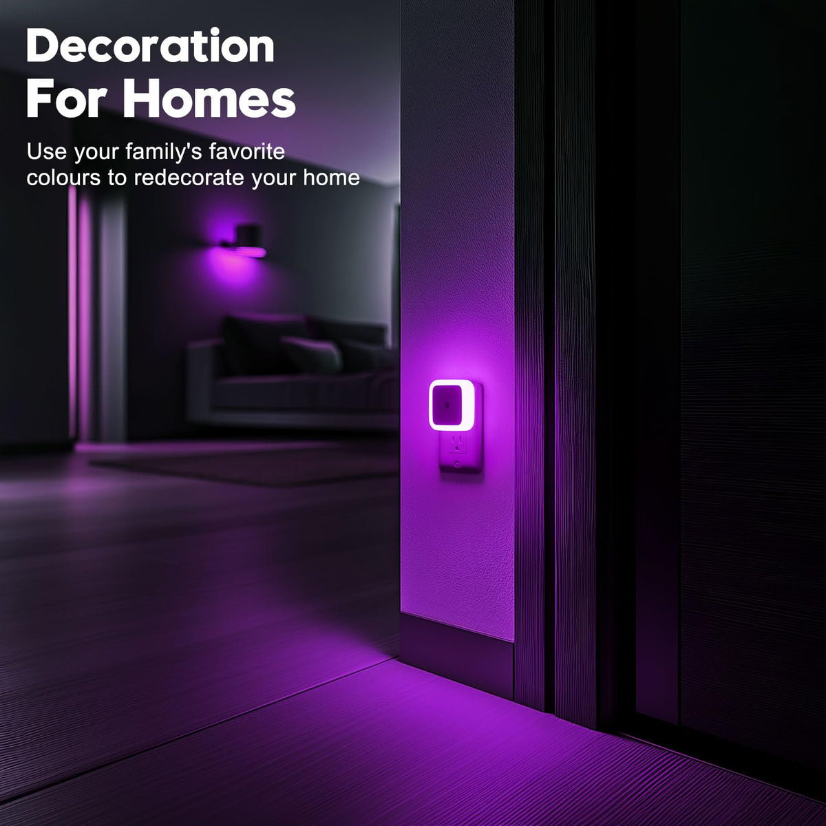 Sujeet Night Light, Night Lights Plug into Wall 8-Pack, Nightlight Plug in Night Light, Dusk to Dawn Night Lamp Led (Warm White)