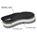 riemot Memory Foam Insoles for Men and Women - Replacement Shoe Inserts Comfort Cushioning for Sports Shoes, Trainers, Sneakers, Work Boots and Walking Shoes, Black with Yellow Base, UK8 / EU42