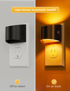 L LOHAS LED Night Lights Plug into Wall, Dimmable Night Light 2 Pack