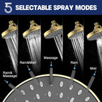 High Pressure Shower Head, HOPOPRO 5-Mode Fixed Showerhead, NBC Recommended