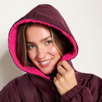 OHS Adults Drying Robe, Gifts for Women Outdoor Water-Resistant Changing Robe Womens Jacket Comfy Sherpa Privacy Robes for Women Men, Stay Dry Swimming Camping Drying Robes - S/M, L/XL