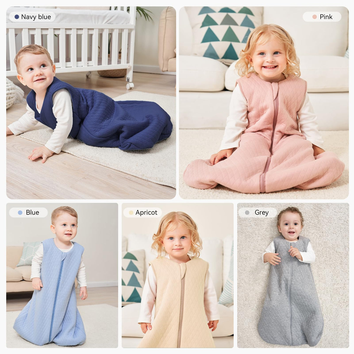 Yoofoss Baby Sleeping Bag 2.5 Tog 12-18 Months Grey