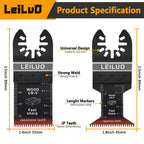 LEILUO 32Pcs Oscillating Tool Blades Wood Metal Multitool Blades Set