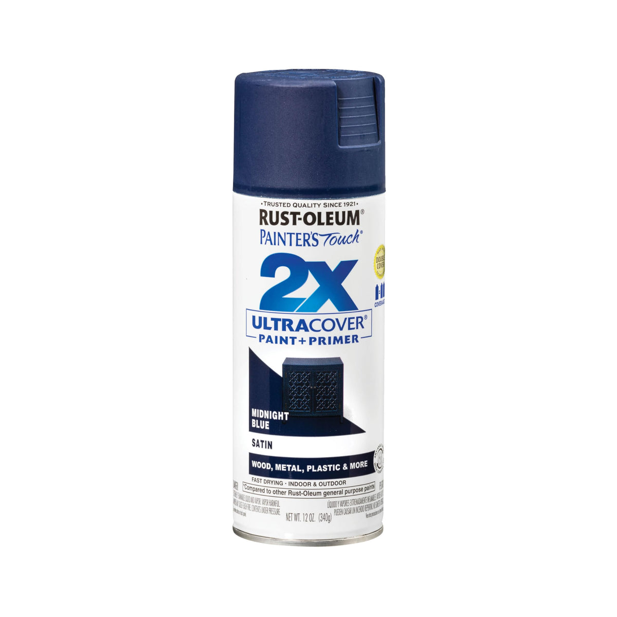 Rust-Oleum 334023-6PK Painter's Touch 2X Ultra Cover Spray Paint, 12 oz, Gloss Almond, 6 Pack