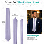 Trimming Shop 5cm Slim Skinny Solid Colour Necktie for Mens