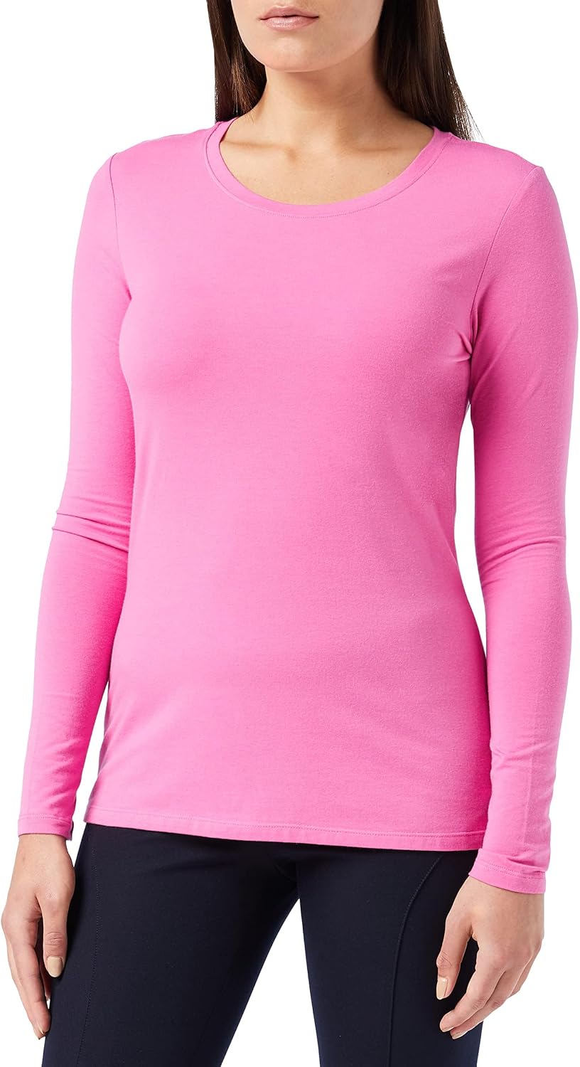 Amazon Essentials Women's Regular-Fit Long-Sleeve Crewneck T-Shirt