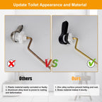 Hibbent Universal Metal Front Mount Toilet Handle Replacement Kit