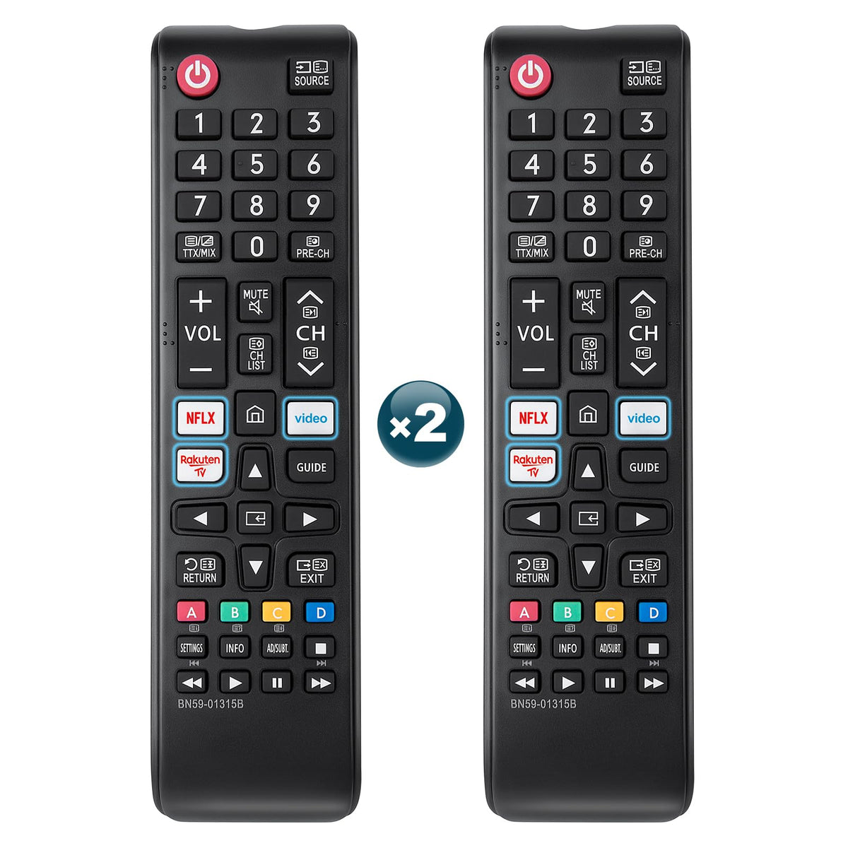 for JVC-TV-Remote-Control, Universal Replacement RM-C3338 for JVC Smart TV
