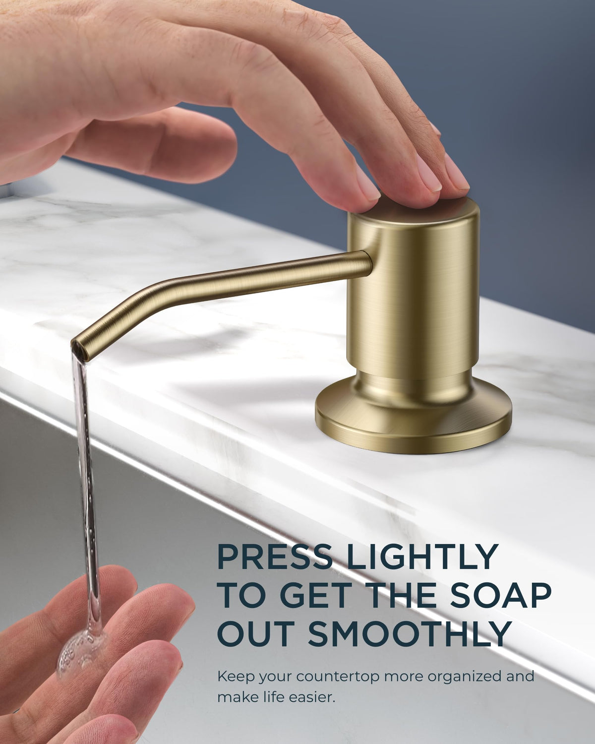 FORIOUS Kitchen Faucet with Cup Washer, Pull Down Sprayer, Brushed Nickel