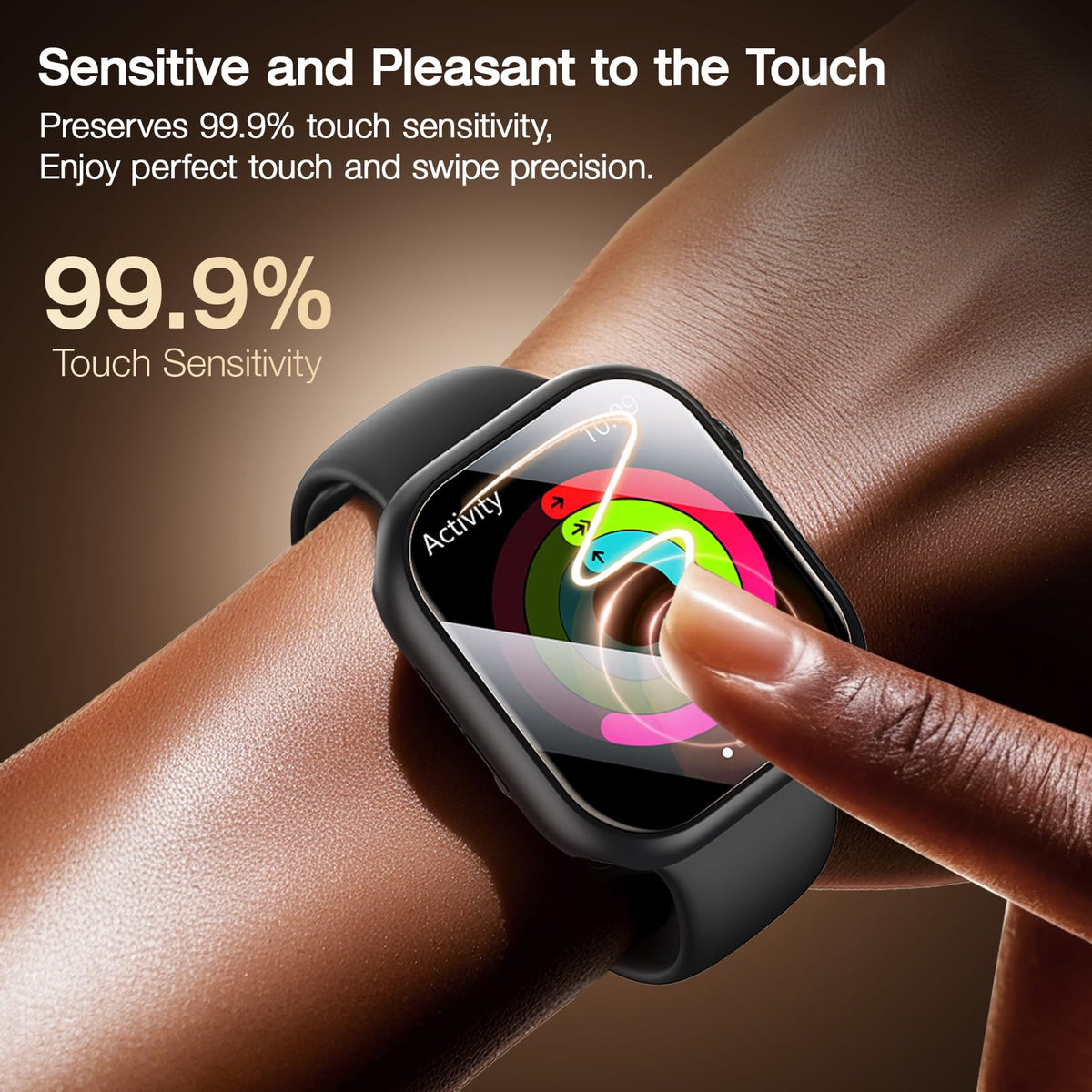 LK 6 Pack Screen Protector for Apple Watch Series 9 8 7 41mm/Series SE 6 5 4 40mm, Screen Protector Compatible for Apple Watch 40/41mm, High Definition, Bubble Free, Clear Flexible TPU Film