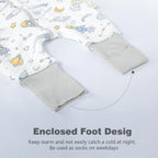 Baby Sleeping Bag with Feet, 2.0 Tog, Removable Sleeves 6-18 months