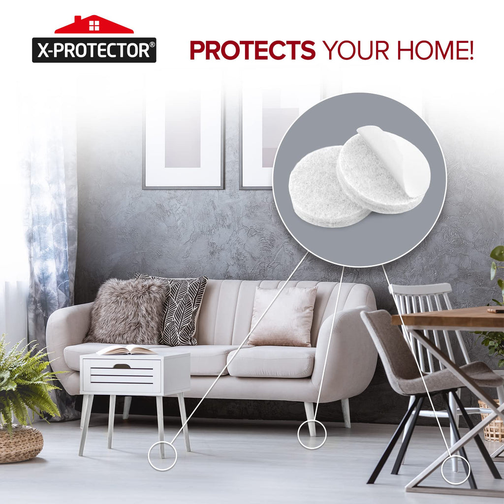 Felt Furniture Pads X-PROTECTOR 133 PCS Premium Furniture Pads - Felt Pads