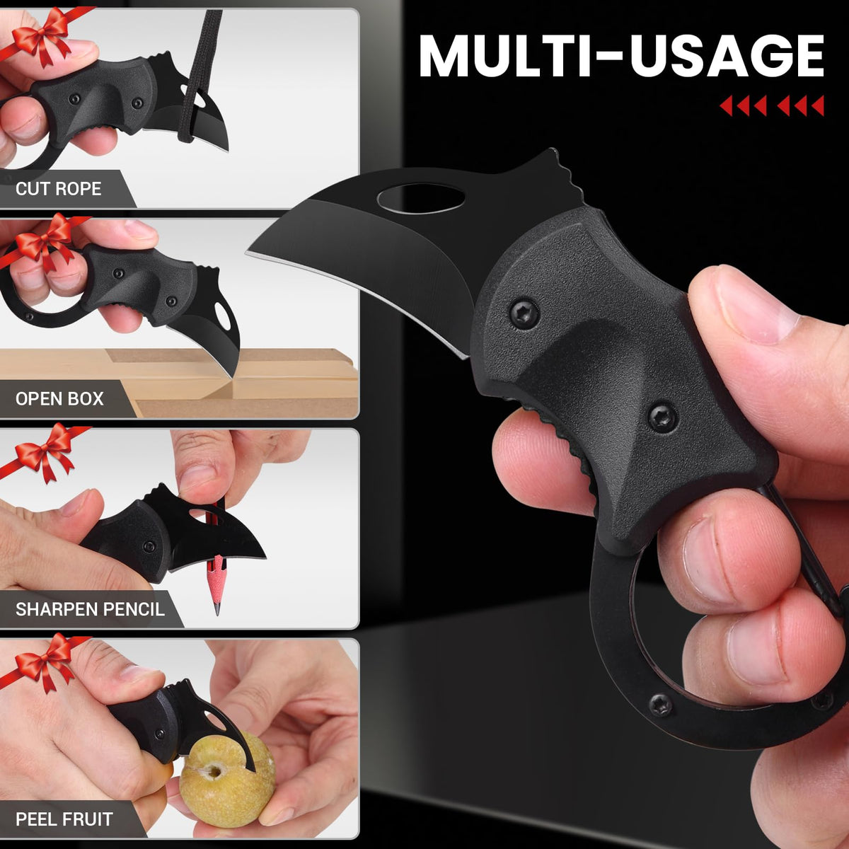 FUNBRO Small Pocket Knife, Cool Box Cutter with 1.34 Inch Sharp Blade