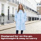 OHS Adults Drying Robe, Water-Resistant Changing Robe Gifts for Women Comfy Sherpa Privacy Robes for Women Men, Stay Dry Jacket Swimming Camping Drying Robes - S/M, L/XL