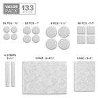 Felt Furniture Pads X-PROTECTOR 133 PCS Premium Furniture Pads - Felt Pads