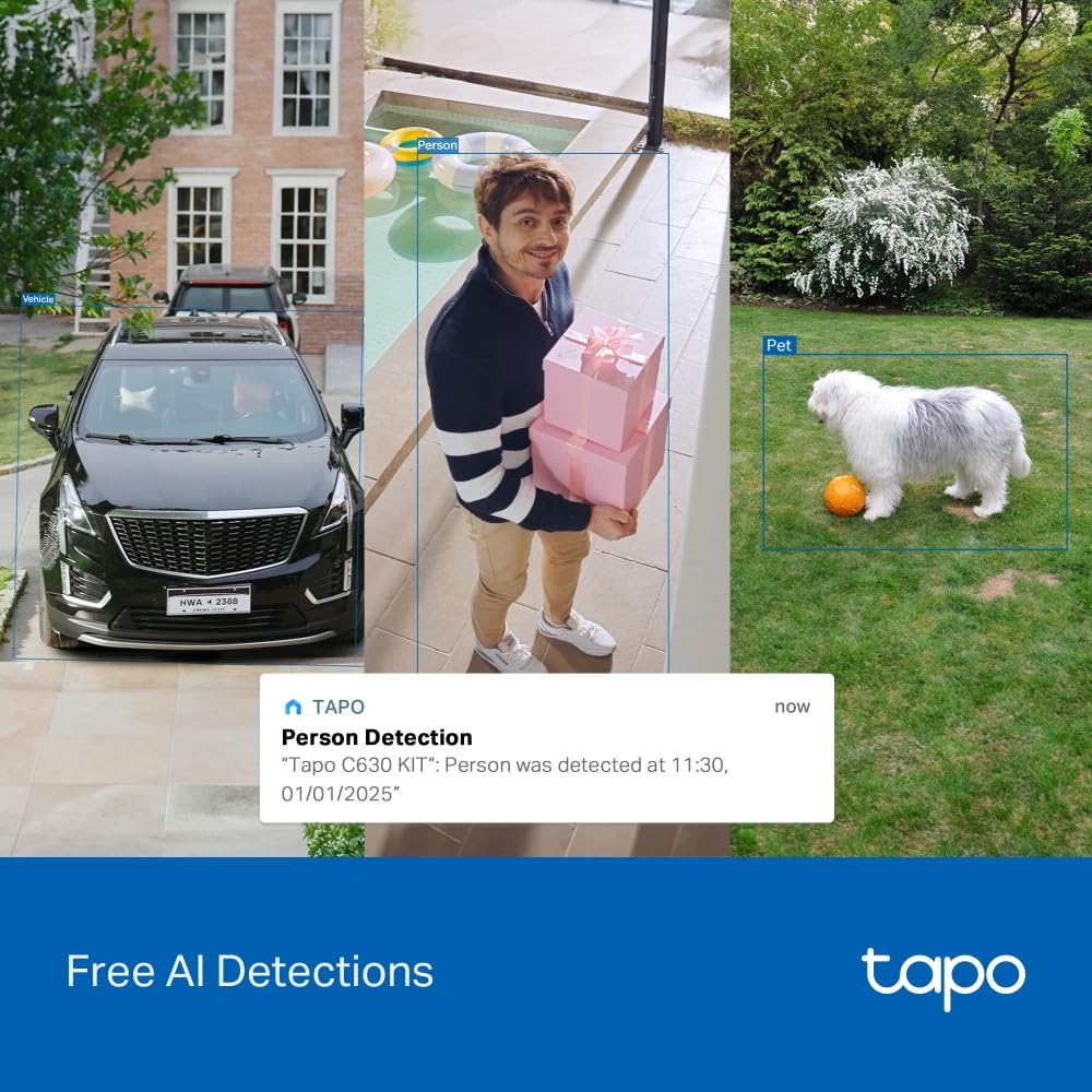 Tapo C615F KIT 2K 3MP Solar Floodlight Outdoor Security Camera Wireless