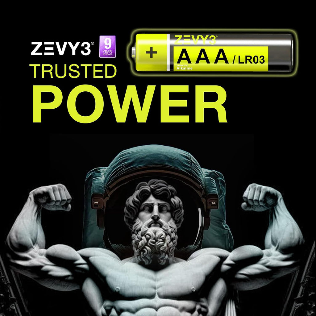 AAA Batteries 12 Pack, Long Lasting Alkaline Batteries, Leak-Proof, High Power, Ideal for Remote Controls, Toys, Clocks & Household Devices