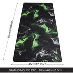 Gaming Mouse Mat/Large Mouse Pad 900 x 400 x 3mm / XXL mouse pad/large size | improved precision and speed | rubber base for stable grip on smooth surfaces | non-slip (90x40 Black)