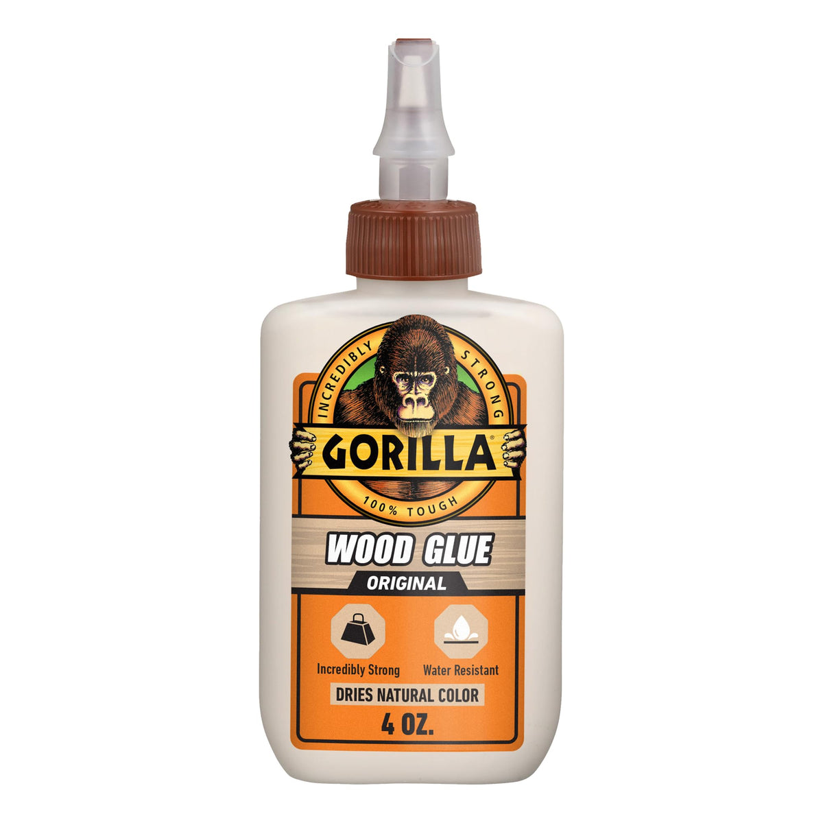 Gorilla Wood Glue, Fast Clamp, Water Resistant PVA, 8 oz