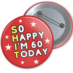 Birthday Badge 76mm With Metal Back